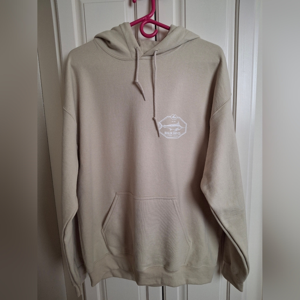 KOLOA Surf CO.Beige Hoodie LARGE